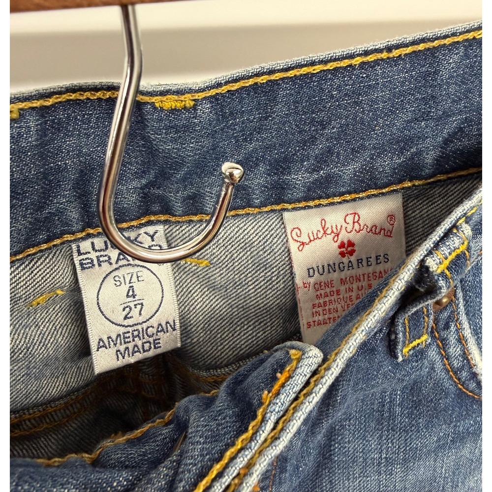 Vintage‎ Lucky Brand Womens Jeans size 4 / 27 Easy Rider Crop Dungarees - Picture 4 of 4